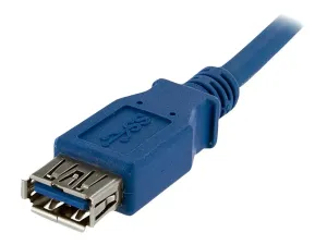 StarTech .com Câble d'extension bleu SuperSpeed USB 3.0 A vers A 1 m - miniature 3