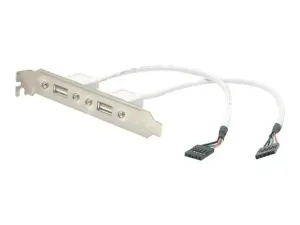 StarTech .com Câble adaptateur USB 2.0 IDC 5 broches vers plaque à 2 ports USB A - miniature 3