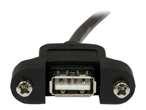 StarTech .com Câble USB 2.0 à montage sur panneau de 30cm - miniature 1