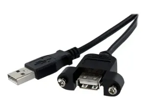 StarTech .com Câble USB 2.0 à montage sur panneau de 30cm - miniature 3