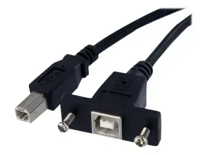 StarTech .com Cable USB 30 cm monte sur panneau B vers B - miniature 1