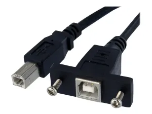 StarTech .com Câble USB Montage sur Panneau B Femelle vers B Mâle - miniature 1