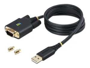 StarTech Câble USB-Série de 1m, Rétention COM, USB-A/DB9 RS232, FTDI - miniature 2