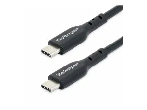StarTech 2m (6ft) USB C Charging Cable, USB-C Cable, USB 2.0 Type-C Laptop Charger Cord, 60W 3A Power Delivery, TPE Jacket, USB-C Data Transfer Cable, M/M - miniature 3