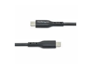 StarTech 2m (6ft) USB C Charging Cable, USB-C Cable, USB 2.0 Type-C Laptop Charger Cord, 60W 3A Power Delivery, TPE Jacket, USB-C Data Transfer Cable, M/M - miniature 2