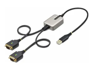 StarTech .com Adaptateur USB vers Série de 2 Ports de 60cm, FTDI/DB9 RS232 - miniature 3