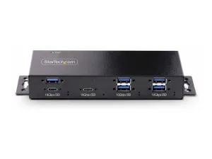 StarTech .com 7-Port Industrial USB Hub 10Gbps Hub, Metal, Mountable, TAA - miniature 1