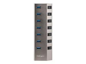 StarTech .com Hub USB-C Auto-Alimenté 7 Ports, USB-C vers USB-A, BC 1.2 - miniature 2