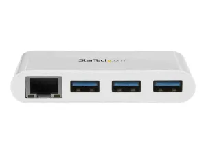 Startech USB C vers Ethernet avec hub USB à 3 ports - miniature 2
