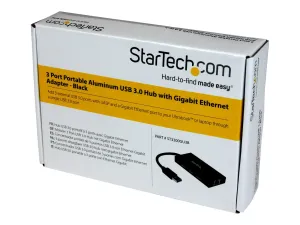 StarTech .com Hub USB 3.0 portable à 3 ports avec câble intégré - miniature 3