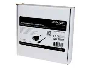 StarTech .com Câble d'extension / Rallonge USB 2.0 actif de 15m avec hub USB à 4 ports - miniature 2