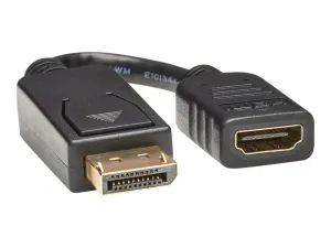 Eaton Tripp Lite Series DisplayPort to HDMI Video Adapter Video Converter (M/F), HDCP, Black, 6 in. (15 cm) - miniature 2