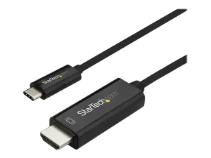 StarTech .com 10ft (3m) USB C to HDMI Cable, 4K 60Hz USB Type C to HDMI 2.0 Video Adapter Cable, Thunderbolt 3 Compatible, Laptop to HDMI Monitor/Display, DP 1.2 Alt Mode HBR2 Cable, Black - miniature 1