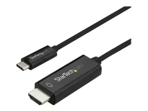 StarTech .com 10ft (3m) USB C to HDMI Cable, 4K 60Hz USB Type C to HDMI 2.0 Video Adapter Cable, Thunderbolt 3 Compatible, Laptop to HDMI Monitor/Display, DP 1.2 Alt Mode HBR2 Cable, Black - miniature 2