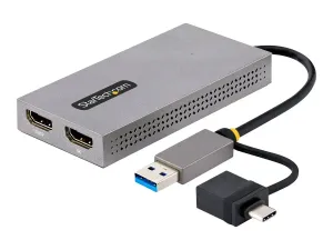 StarTech .com Adaptateur USB vers Double HDMI, USB A/C, 1x4K30Hz/1x1080p - miniature 5