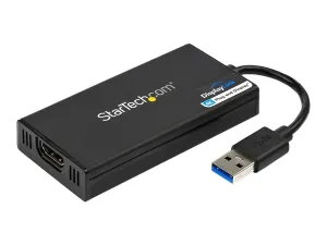 Startech Adaptateur USB 3.0 vers HDMI, 4K 30Hz Ultra HD, certifié DisplayLink, convertisseur d'adaptateur d'affichage USB Type-A vers HDMI pour moniteur, vidéo externe et carte graphique, Mac et Windows - miniature 5