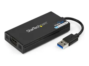 Startech Adaptateur USB 3.0 vers HDMI, 4K 30Hz Ultra HD, certifié DisplayLink, convertisseur d'adaptateur d'affichage USB Type