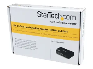 Startech Adaptateur vidéo multi-écrans USB 3.0 vers HDMI et DVI - miniature 2