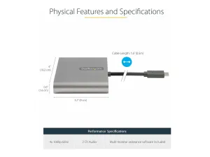 StarTech .com Adaptateur USB C vers 4 HDMI - miniature 4