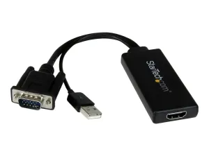 StarTech .com Adaptateur VGA vers HDMI avec audio USB et alimentation USB - miniature 1