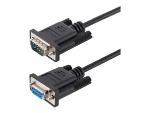 StarTech .com Câble Série RS232 Null Modem 3m, Cordon Série DB9 M/F Croisé - miniature 3