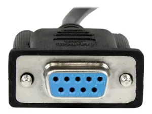 StarTech .com Câble null modem série DB9 RS232 de 2m - miniature 1