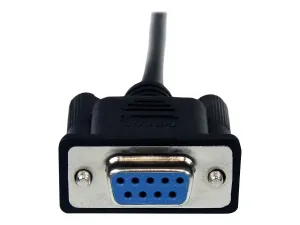 StarTech .com Câble Null Modem croisé série RS232 DB9 2 m - miniature 2