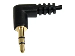 StarTech .com Câble audio stéréo Slim 3,5 mm à angle droit de 30 cm - miniature 2