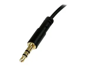 StarTech .com Câble audio stéréo Slim 3,5 mm à angle droit de 30 cm - miniature 4