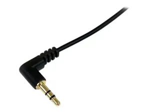 StarTech .com Câble audio stéréo Slim 3,5 mm à angle droit de 30 cm - miniature 2