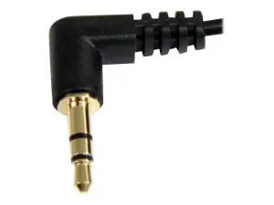StarTech .com Câble audio stéréo Slim 3,5 mm à angle droit de 90 cm - miniature 2
