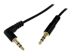 StarTech .com Câble audio slim Mini-Jack 3,5 mm vers Mini-Jack 3,5 mm coudé à angle droit de 1,8 m - miniature 5
