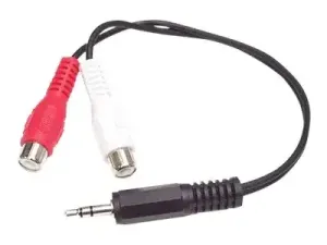 StarTech .com Câble adaptateur audio Mini-Jack 3,5 mm mâle vers 2x RCA femelle - miniature 1