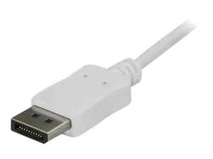 StarTech 6ft/1.8m USB C to DisplayPort 1.2 Cable 4K 60Hz, USB-C to DisplayPort Adapter Cable HBR2, USB Type-C DP Alt Mode to DP Monitor Video Cable, Works with Thunderbolt 3, White - miniature 5