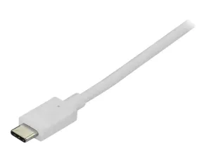 StarTech 6ft/1.8m USB C to DisplayPort 1.2 Cable 4K 60Hz, USB-C to DisplayPort Adapter Cable HBR2, USB Type-C DP Alt Mode to DP Monitor Video Cable, Works with Thunderbolt 3, White - miniature 4