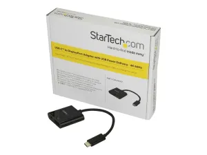 StarTech USB C to DisplayPort Adapter with Power Delivery, 4K 60Hz HBR2, USB Type-C to DP 1.2 Monitor/Display Video Converter w/ 60W PD Pass-Through Charging, Thunderbolt 3 Compatible - miniature 4