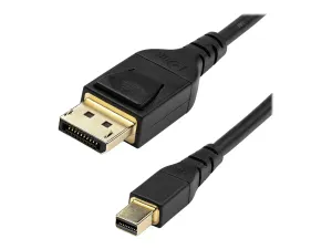 StarTech 3ft (1m) VESA Certified Mini DisplayPort to DisplayPort 1.4 Cable, 8K 60Hz HBR3 HDR, Super UHD mDP to DP 1.4 Cord, Slim (34 AWG) Ultra HD 4K 120Hz, Monitor/Video Cable - miniature 4