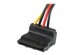 StarTech .com Câble répartiteur d'alimentation en Y LP4 vers 2 SATA à angle droit et verrouillage 30 cm - miniature 4