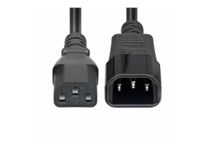 StarTech .com 4.5m Power Extension Cord, C14 to C13, 15A 250V, KEMA-KEUR