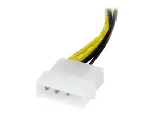 StarTech .com Câble adaptateur d'alimentation LP4 vers carte vidéo Express PCI 8 broches de 15 cm - miniature 2