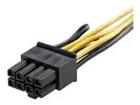 StarTech .com Câble adaptateur d'alimentation PCI Express à 6 broches vers 8 broches de 15 cm - miniature 2