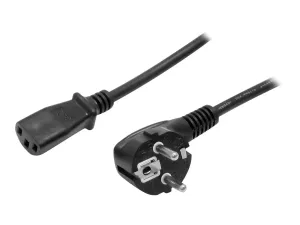 StarTech .com Cordon d'Alimentation de 2m, 18AWG, Schuko UE à C13 250V 10A