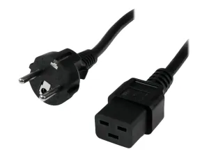 StarTech .com Cordon d'alimentation Schuko CEE7 vers IEC 320 C19 de 2m pour ordinateur - miniature 3