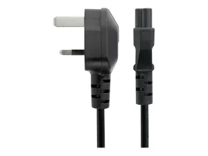 StarTech .com Cordon d'alimentation en trèfle BS1363 vers IEC 320 C5 1m pour PC portable - miniature 4