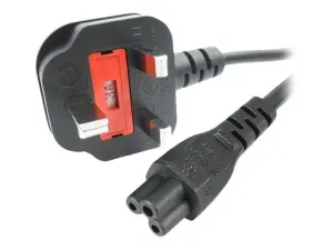 StarTech .com Cordon d'alimentation en trèfle BS1363 vers IEC 320 C5 1m pour PC portable - miniature 1