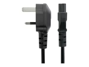 StarTech .com Cordon d'alimentation en trèfle BS1363 vers IEC 320 C5 2m pour PC portable - miniature 4