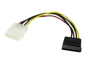 StarTech .com Câble adaptateur d'alimentation LP4 vers SATA de 15 cm - miniature 1
