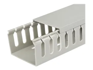 StarTech .com Open Slot Cable Management Raceway with Cover, 3"(75mm)W x 2"(50mm)H, 6.5ft(2m) length, 1/4"(8mm) Slots, PVC Network Cable Hider Kit/Wall Wire Duct, Max 180 Cables, UL Listed - miniature 2