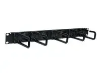 Eaton Tripp Lite Series Rack Enclosure Cabinet Horizontal Cable Ring Flexible 1URM - miniature 2