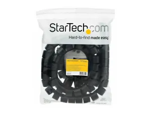 StarTech .com Gaine spirale range-câble en noir